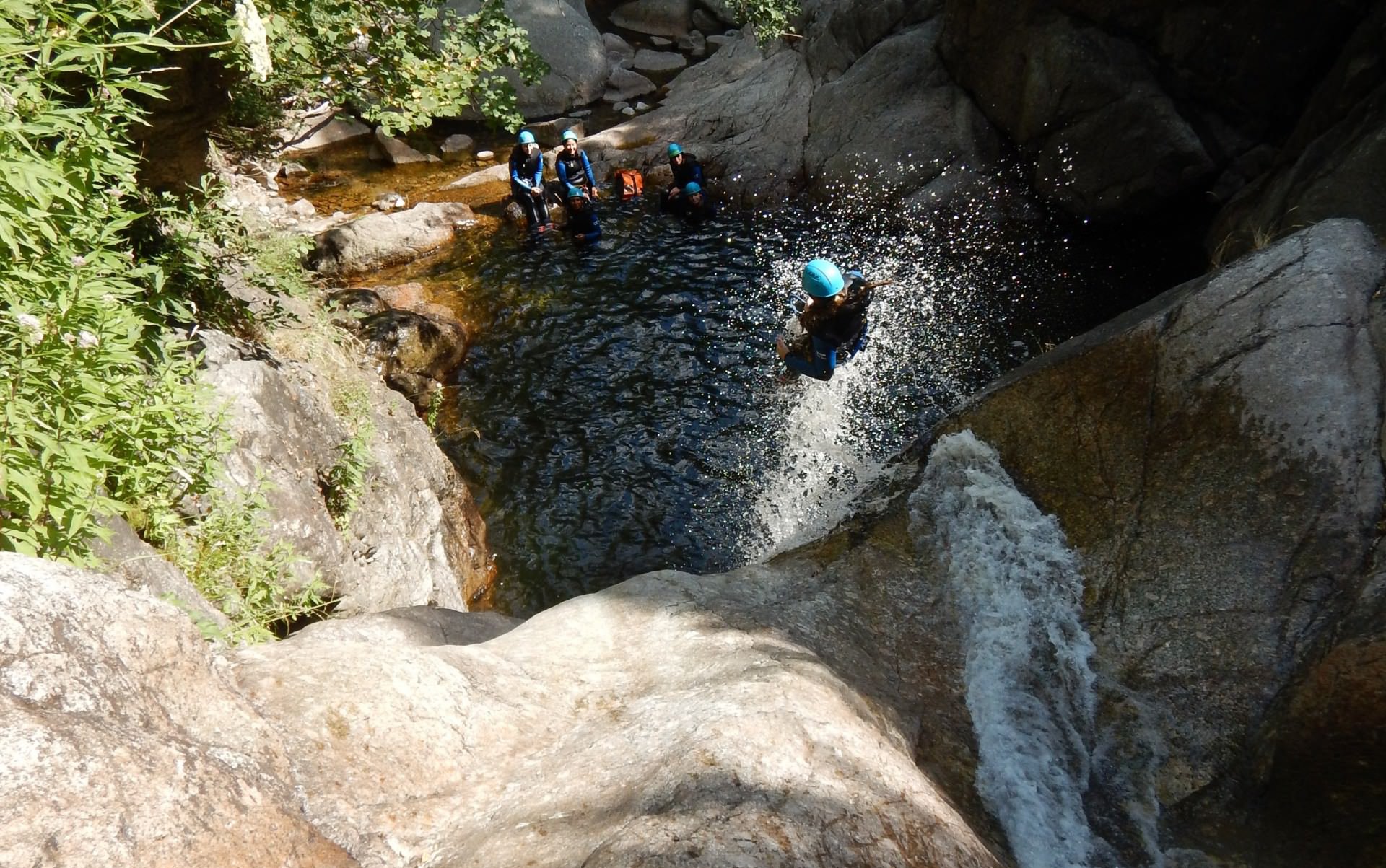 Canyoning dans les cascades d'Orgon